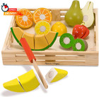 Melissa   Doug Cutting Fruit Set  18pcs   Wooden Play Food Set   1 Scratch Art M
