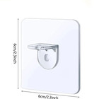 10pcs Acrylic Shelf Divider Brackets Adhesive Cabinet Support Holder Set - New
