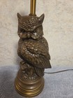 Vintage Ceramic Owl Lamp 26  Tall  tested 