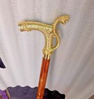 Lot Of 10 Antique Brass Wooden Walking Stick Cane Different Handle Maritime