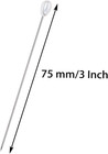 75mm 3inch Sewing Straight Pearl Head Decorative Pins Teardrop Corsage Pins For 