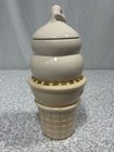 Vintage Ice Cream Cone Dairy Queen Dq Small Cookie Jar Very Rare Htf 10 5    Tall