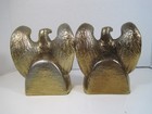 Vtg 1776 American Eagle Colonial Virginia Set Of 2 Heavy Brass Bookends 6    Tall