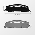 Dash Cover For 2009-2018 Dodge Ram 1500 2500 3500 Non Slip Dashboard Mat Kust