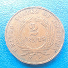 1867 Usa Shield Two Cent Coin - United States 2 Cents - Full Motto
