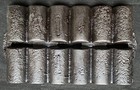 Antique 19th Century Bottom Gated Cast Iron French Roll Gem Pan Restored