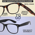 Magnifying Glasses For Reading  High Magnification One Power Magnifier Readers