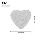 250pcs Heart Confetti Glitter Confetti Table Decor 1 18x1 18inch silvery