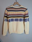 Polo Ralph Lauren Sweater Boy Large Cream Fair Isle Knit Nordic Holiday Pullover