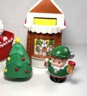 Vintage Fisher Price Little People Christmas Village Playset W musical Tree