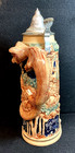 2 Liter German Beer Stein W  Lid Made In Germany  16  Tall   Animal As A Handle
