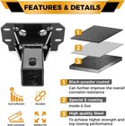 2  Front Receiver Hitch Compatible With Polaris Ranger Xp 1000   Crew 2018-2025