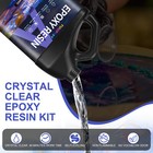 Epoxy Resin 1 1 Kit Crystal Clear  Uv Resistant  Self Leveling Bulk 64oz 1gallon