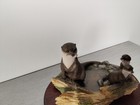 Border Fine Arts Wildlife Families Rw2 Otter Figurine Chiltern Collection