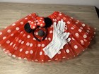 Disney Minnie Mouse Polka Dot Tutu Skirt Headband Set Dress Up Costume Outfit