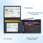 Fathers Day Dad Gifts - Slim Rfid Leather Wallet For Dad Men Husband Boyfriend