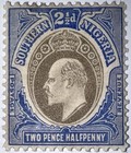 Travelstamps   1907 Southern Nigeria Stamps Sc  24  Mint Og Light Hinge  2 1 2d