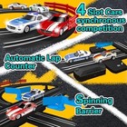 Slot Car Race Track Set Electric Powered Race Track Dual Racing Car Track Set
