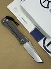      New Chris Reeve Umnumzaan - Sandblasted Tanto Magnacut Blade Plain Edge