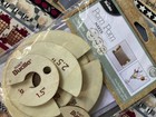 Nip Bucilla Pom Pom Maker - 6 Piece Wooden Kit Makes 3 Different Size Pom-poms