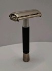 Vintage Gillette Black Handle Super Speed Safety Razor Double Edge