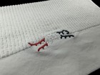 Sun Day Red Caddy Towel   44in X 24in  custom Logo  All White