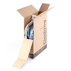 6 Pack Clothing Storage Box Recycled Moving Bin Stackable 22  l X 7  w X 3  h