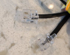 6ft Telephone Line Cord Cable Wire 6p4c Rj11 Dsl Modem Fax Phone To Wall Black