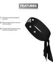 Adidas Alphaskin Unisex Tennis Headbands Sweatbands Head Tie Black white 