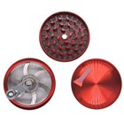 2  3 Pc Tobacco Herb Spice Crusher Hand Crank Grinder Black Blue Red Green