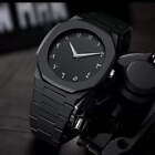 Waterproof Quartz Watch With Retro Arabic Dial And Soft Touch Strap