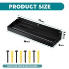 Morningro Screwdriver Organizer Metal Hammer 16 X 5 X 2 7 Inches  Black 