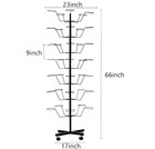 7-tier Rotating Hat Display Rack Cowboy Baseball Hat Rack Stand 35 Hats Organize