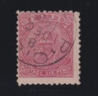 Fiji  Scott 43e  sg 57a   Used  printed On Both Sides  Var  W  Bpa Cert