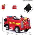 Kids 12v Ride On Fire Truck Battery Powered Toy Car W  Remote Control  3-6 Years