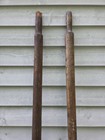Vintage Old Dark Brown Wooden Paddles Oars Odd Pair  Measures 84  7 Ft