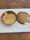 Avery Vintage 1960 Brass Old Candle Company Match Holder   Delicate Flower Top