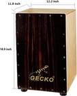 Gecko Cajon Box Drum-wooden Percussion Box Musical Instrument Bass Drum Box A   
