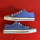 Vtg Converse Men Chuck Taylor All Star Low Blue Sneaker M4 5 w 6 5 Made In Usa