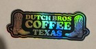 Dutch Bros Texas Abw 2026 Rare Employee Exclusive Holographic Sticker Texas