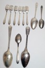 Vintage Silverware Lot 11 Pc Silver Plate Flatware Various Brands  read 