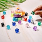 50 Pieces Dice Set  Translucent 6 Sided Colored Dices For Board Games  Math L   