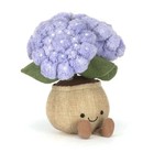 New With Label Dust Bag Jellycat Amuse Hydrangea Purple Flower Plant Soft Plush