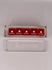 Supreme Logo Red Dice Set Acrylic Case Box 2011 Fw11 Deskhome Decor Designer