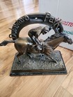 Delaware Park Bronze Equestrian Horse Shoe Race Track Jockey Sculpture 2016