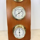 Vintage Sunbeam Weather Station  Thermometer  Barometer  Humidity Gauge - Nice 
