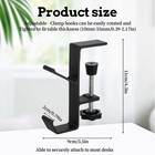 2pcs Clamp-on Under Desk Headphone Holder Backpack Hook Students  Desk Hook With