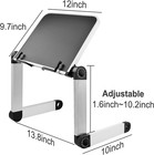 Book Stand Laptop Stand Adjustable Book Holder Tray With Page Paper Clips Ergono