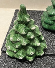 Set Of 5 Vintage Ceramic Mold Christmas Tree Figurines Christmas Decor 4  Tall