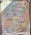 Rare 4 1926geographical Publishingco Complete Classroom Wall Atlas Set Dbl Sided